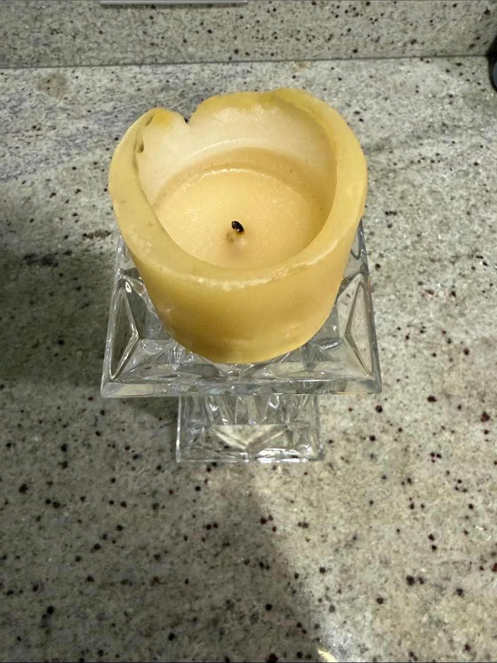 Glass vase or candle stand - Picture 4 of 7
